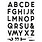 MES P'TITS CISEAUX MES P'TITS CISEAUX COLLECTION VERTICALITÉ ALPHABET CLEAR STAMP SET