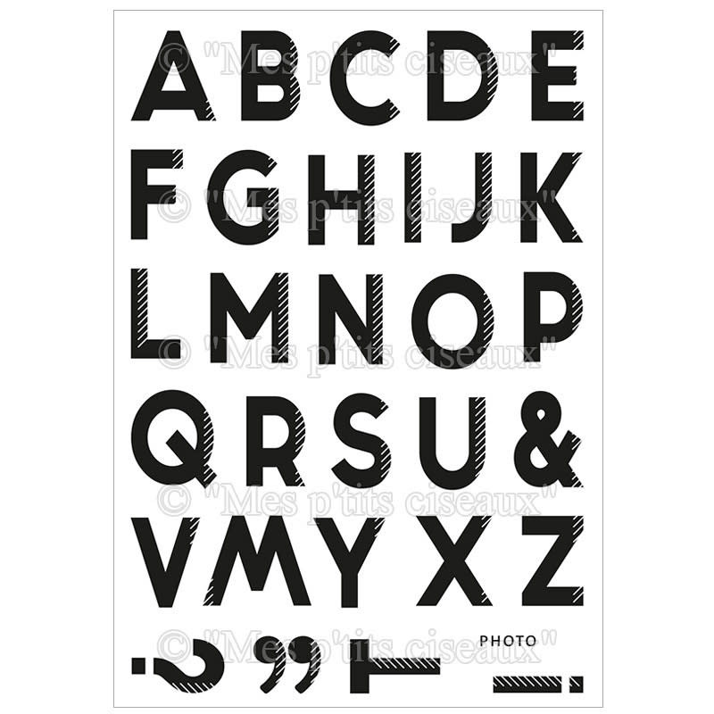 MES P'TITS CISEAUX MES P'TITS CISEAUX COLLECTION VERTICALITÉ ALPHABET CLEAR STAMP SET