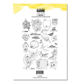 LES ATELIERS DE KARINE LES ATELIERS DE KARINE MIMOSA FOREVER HAPPY PLACE CLEAR STAMP SET