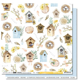 LES ATELIERS DE KARINE LES ATELIERS DE KARINE MIMOSA FOREVER NICHOIRS 12x12 CARDSTOCK