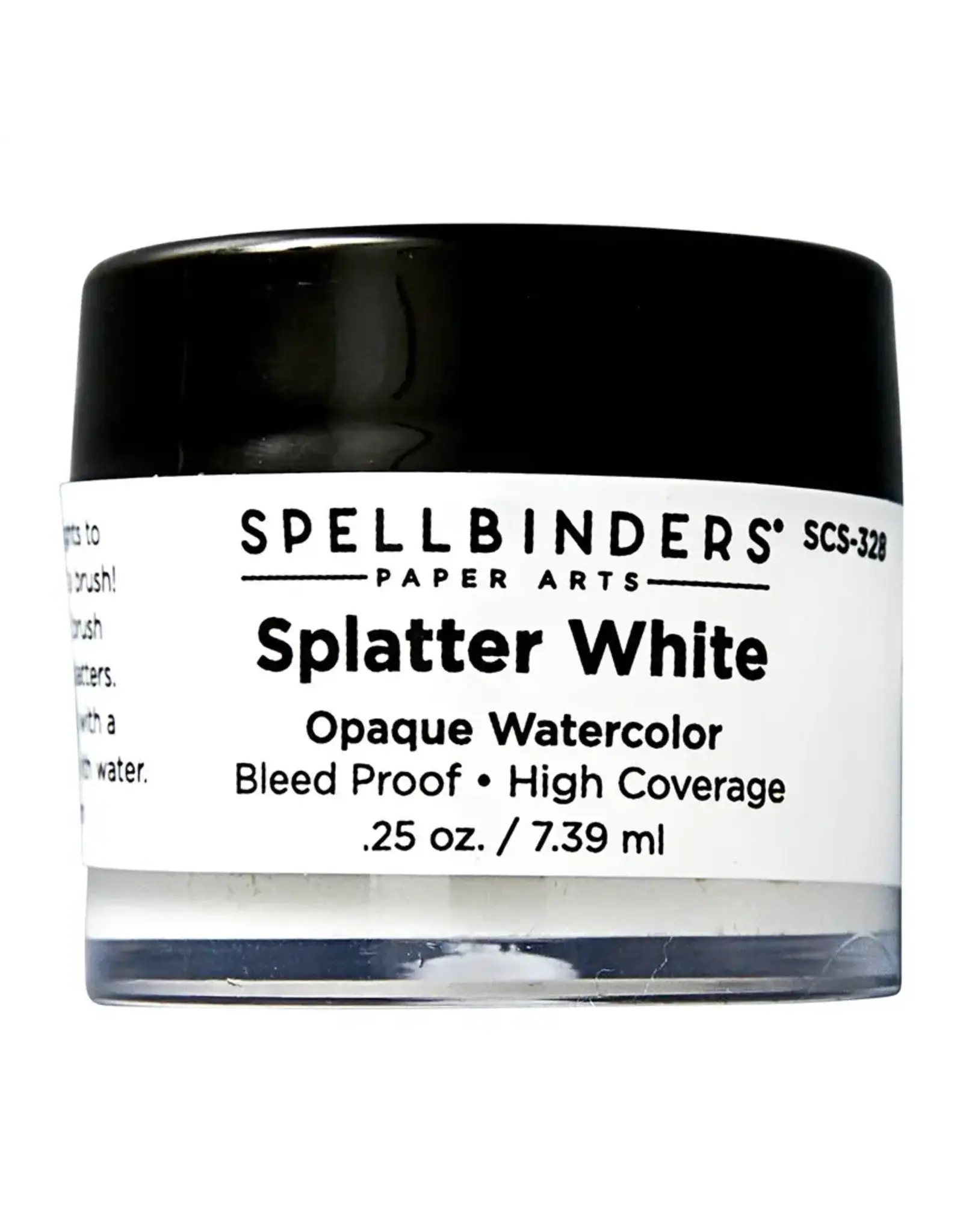 SPELLBINDERS SPELLBINDERS SPLATTER WHITE OPAQUE WATERCOLOR PAINT