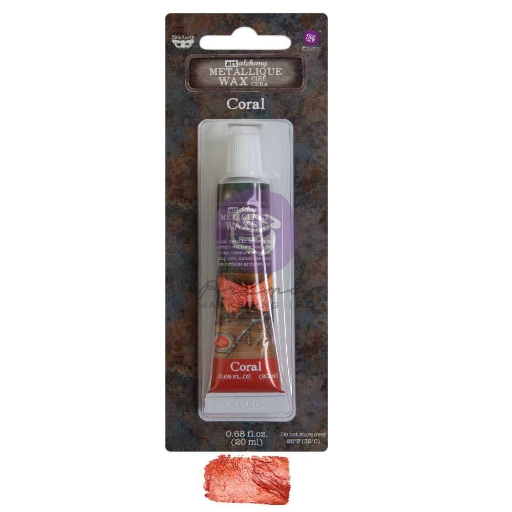PRIMA PRIMA FINNABAIR ART ALCHEMY CORAL METALLIC WAX