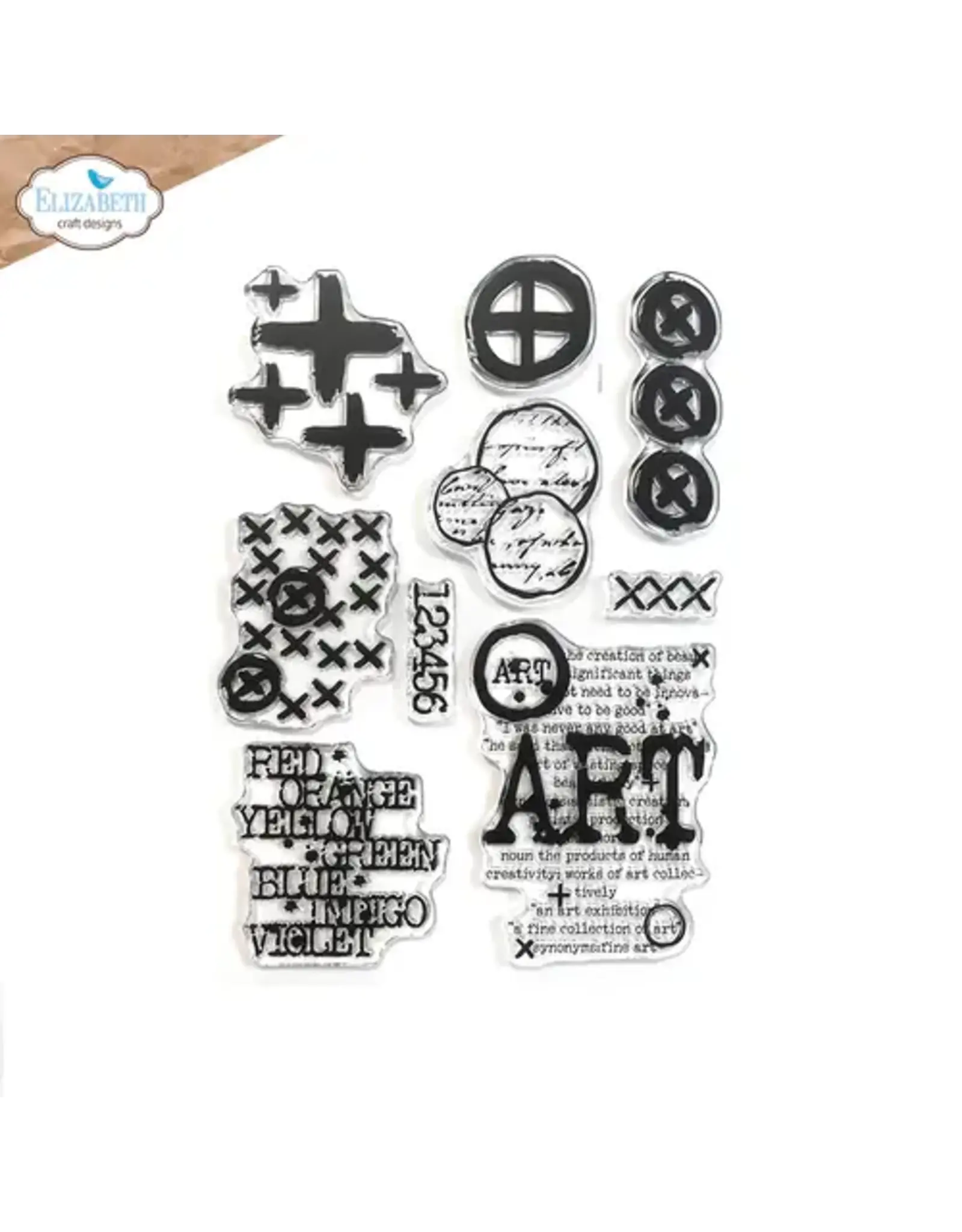ELIZABETH CRAFT DESIGNS ELIZABETH CRAFT DESIGNS ART JOURNAL SPECIALS BY  DEVID PLUSSES AND MORE CLEAR STAMP SET