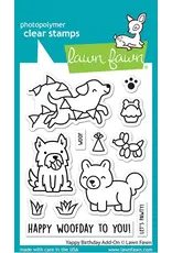 LAWN FAWN LAWN FAWN YAPPY BIRTHDAY ADD-ON CLEAR STAMP AND DIE SET