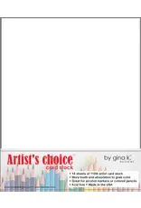 GINA K DESIGNS GINA K. DESIGNS ARTIST'S CHOICE 8.5x11 CARDSTOCK 10/PK