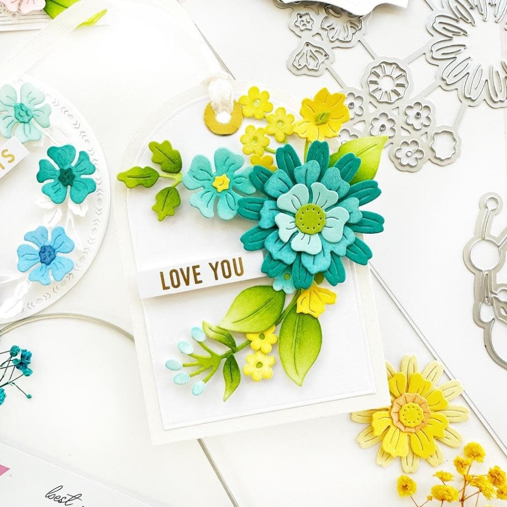 PINKFRESH PINKFRESH STUDIO STYLIZED FLORALS STENCIL SET 2/PK