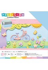 AMERICAN CRAFTS AMERICAN CRAFTS PRECISION  PASTEL/TEXTURED CARDSTOCK 12X12 60PK