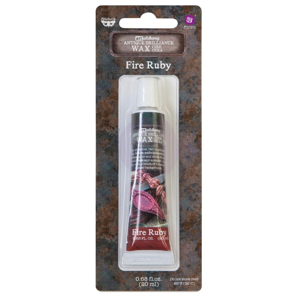 PRIMA PRIMA FINNABAIR ART ALCHEMY FIRE RUBY ANTIQUE BRILLIANCE WAX 20ML