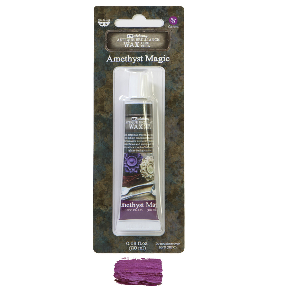 PRIMA PRIMA FINNABAIR ART ALCHEMY AMETHYST MAGIC ANTIQUE BRILLIANCE WAX