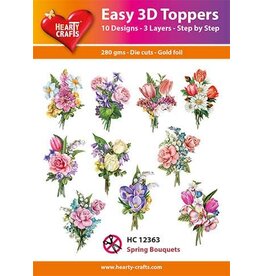 HEARTY CRAFTS HEARTY CRAFTS SPRING BOUQUETS EASY 3D TOPPERS