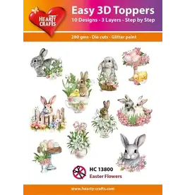 HEARTY CRAFTS HEARTY CRAFTS EASTER FLOWERS EASY 3D TOPPERS