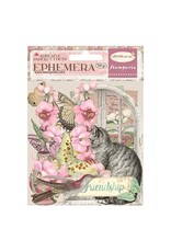 STAMPERIA STAMPERIA ORCHIDS AND CATS ADHESIVE PAPER CUT OUTS