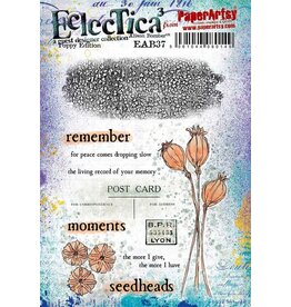 PAPER ARTSY PAPER ARTSY ECLECTICA ALISON BOMBER POPPY EDITION EAB37 CLING STAMP SET