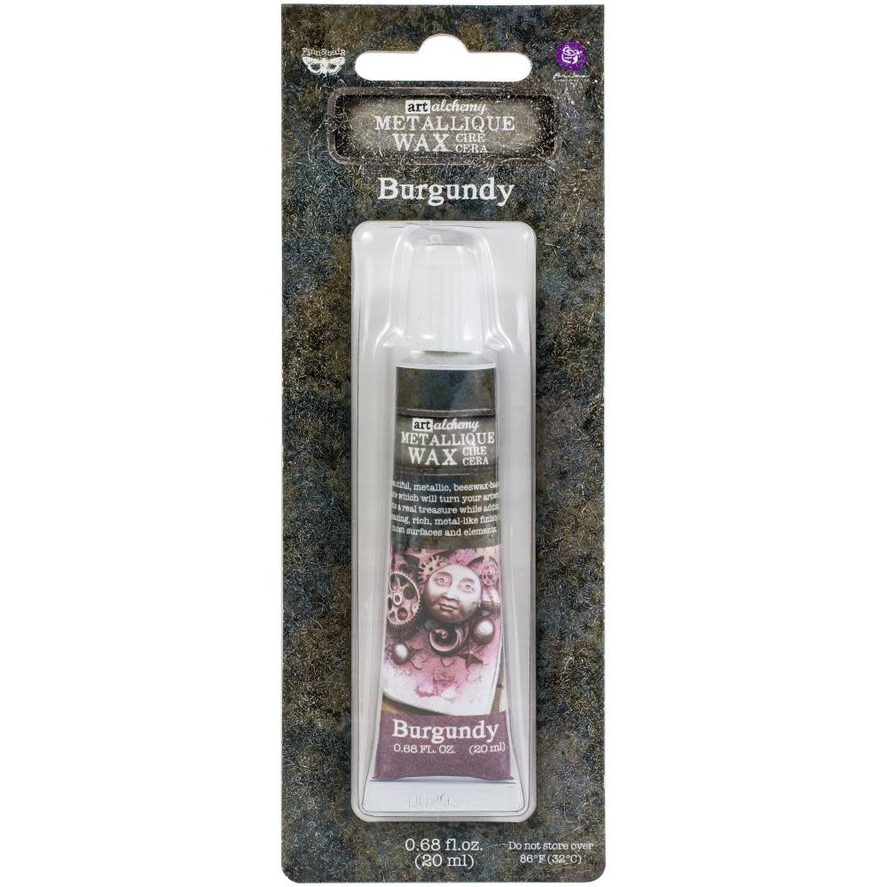 PRIMA PRIMA FINNABAIR ART ALCHEMY BURGUNDY METALLIC WAX