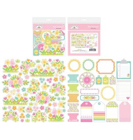 DOODLEBUG DESIGN DOODLEBUG DESIGN BUNNY HOP BITS & PIECES DIE CUTS 73/PK