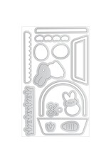 DOODLEBUG DESIGN DOODLEBUG DESIGN BUNNY BASKET DOODLE CUTS DIE SET