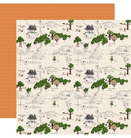 ECHO PARK PAPER ECHO PARK WINNIE THE POOH MAP FOR CHRISTOPHER 12X12 CARDSTOCK
