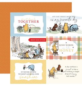 ECHO PARK PAPER ECHO PARK WINNIE THE POOH 6x4 JOURNALING CARDS 12X12 CARDSTOCK