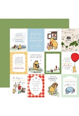 ECHO PARK PAPER ECHO PARK WINNIE THE POOH 3x4 JOURNALING CARDS 12X12 CARDSTOCK