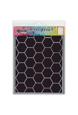 RANGER DYLUSIONS HEXICOMB LARGE 9X12 STENCIL