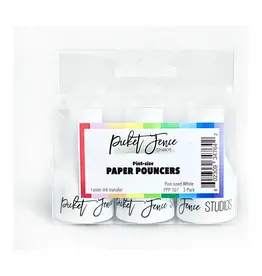 PICKET FENCE PICKET FENCE STUDIOS PINT-SIZE WHITE PAPER POUNCERS 3/PK