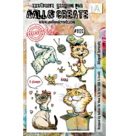 AALL & CREATE AALL & CREATE AUTOUR DE MWA #1123 ALLEYCAT ACROCATS A6 CLEAR STAMP SET