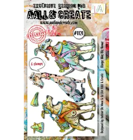 AALL & CREATE AALL & CREATE AUTOUR DE MWA #1121 BINGO WAS HIS NAMO A6 CLEAR STAMP SET