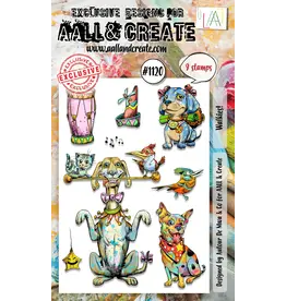 AALL & CREATE AALL & CREATE AUTOUR DE MWA #1120 WALKIES! A6 CLEAR STAMP SET