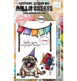 AALL & CREATE AALL & CREATE BIPASHA BK #1141 BULLDOG BASH A6 CLEAR STAMP SET