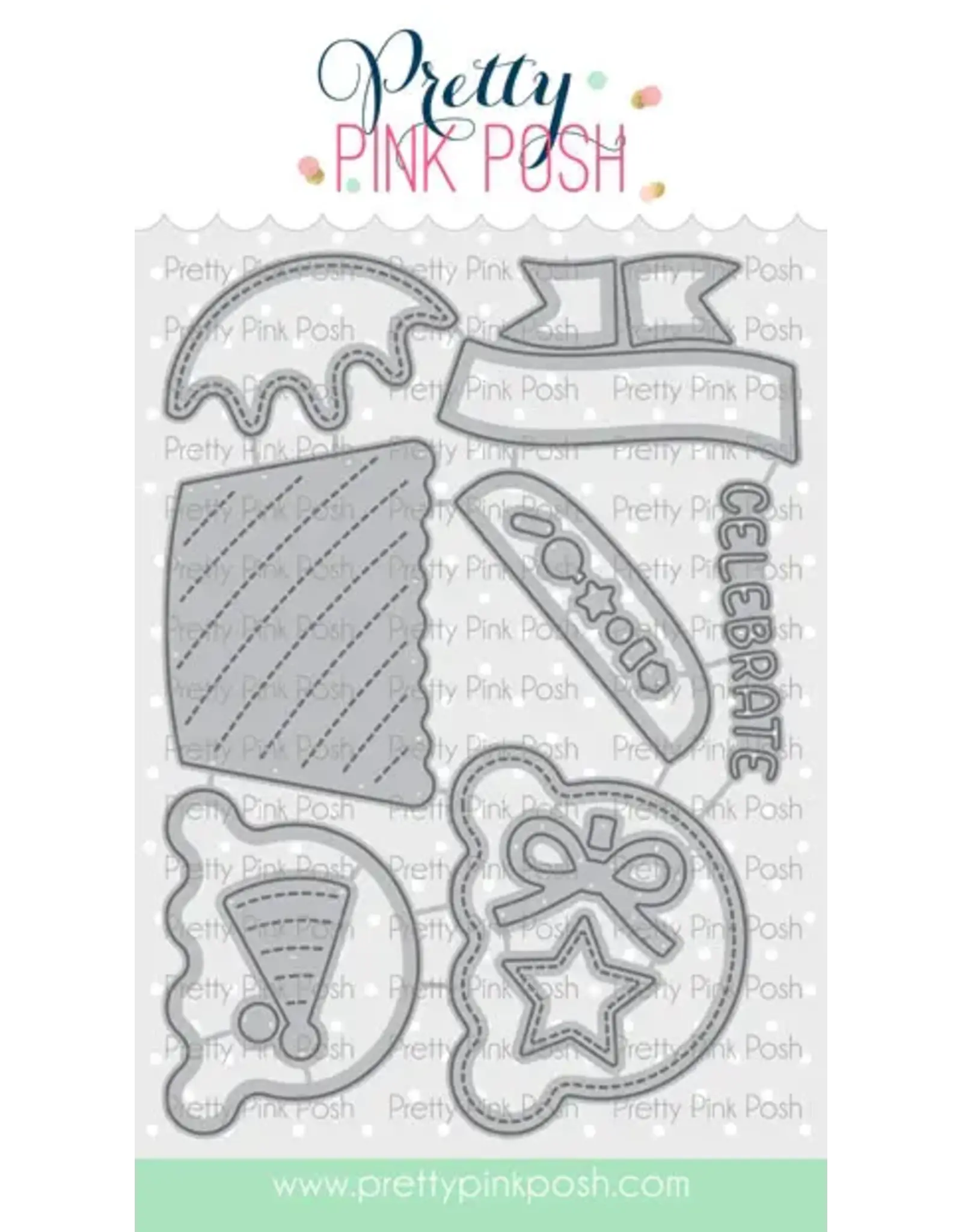 PRETTY PINK POSH PRETTY PINK POSH BIG BIRTHDAY CUPCAKE DIE SET