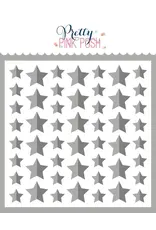 PRETTY PINK POSH PRETTY PINK POSH LAYERED HALF STARS STENCIL SET 2/PK