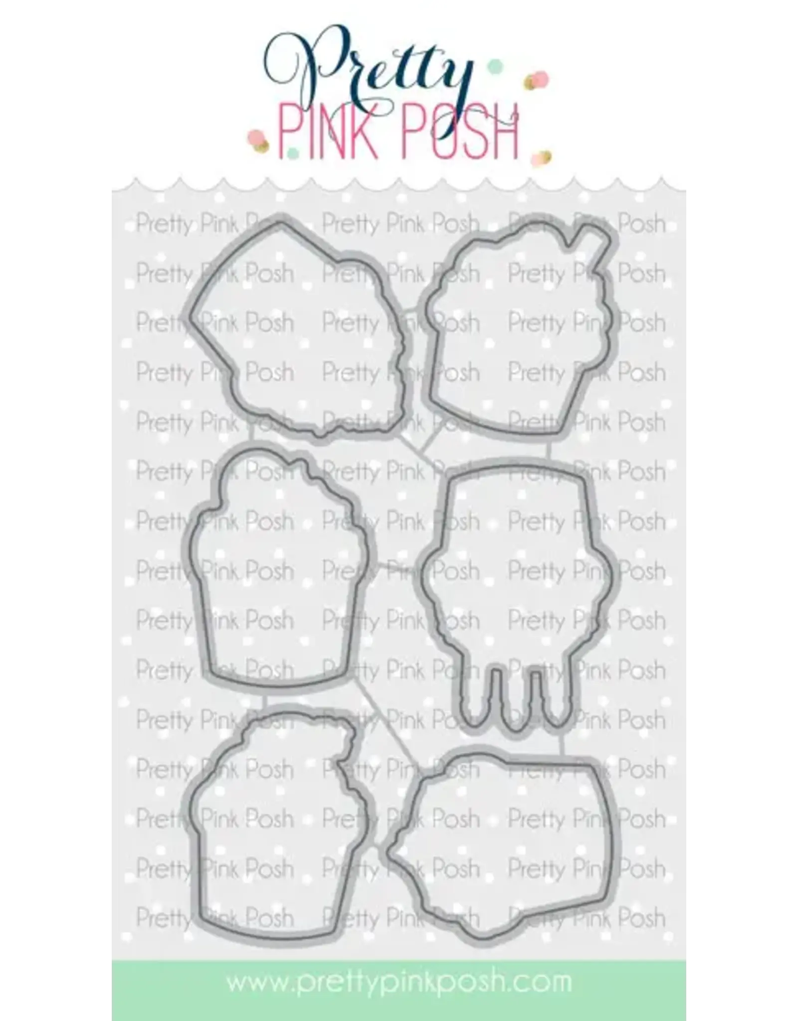 PRETTY PINK POSH PRETTY PINK POSH BIRTHDAY CUPCAKES COORDINATING DIE SET