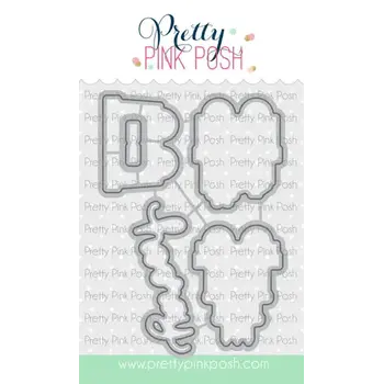 PRETTY PINK POSH BIRTHDAY TRAIN COORDINATING DIE SET