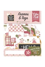 ECHO PARK PAPER ECHO PARK LORI WHITLOCK SPECIAL DELIVERY: BABY GIRL FRAMES & TAGS DIE CUTS 33/PK