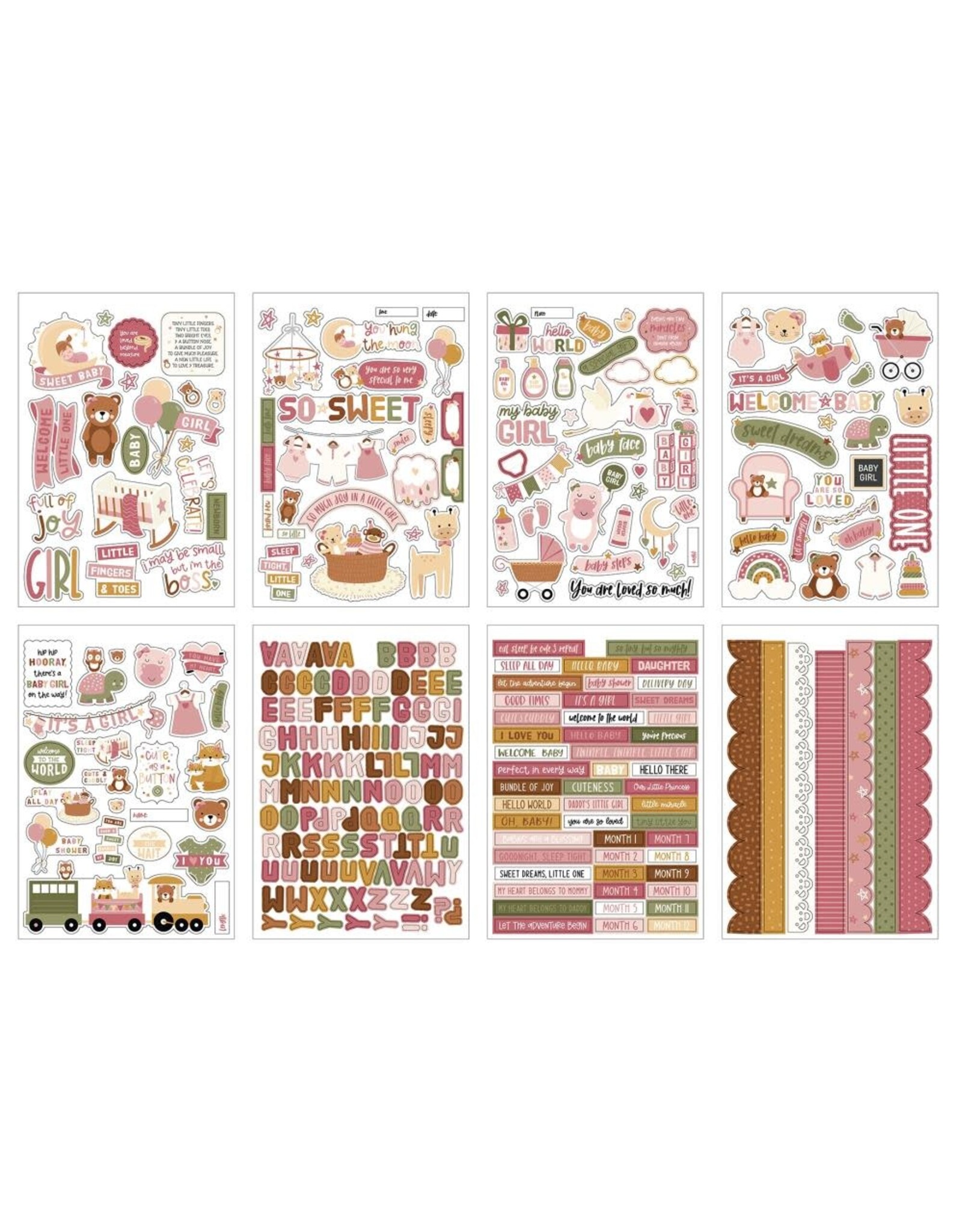 ECHO PARK PAPER ECHO PARK LORI WHITLOCK SPECIAL DELIVERY: BABY GIRL STICKER BOOK