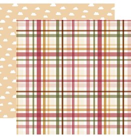 ECHO PARK PAPER ECHO PARK LORI WHITLOCK SPECIAL DELIVERY: BABY GIRL LOVED GIRL PLAID 12x12 CARDSTOCK