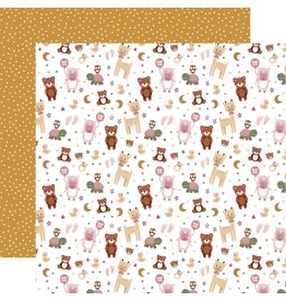 ECHO PARK PAPER ECHO PARK LORI WHITLOCK SPECIAL DELIVERY: BABY GIRL BABY GIRL'S ANIMALS 12x12 CARDSTOCK