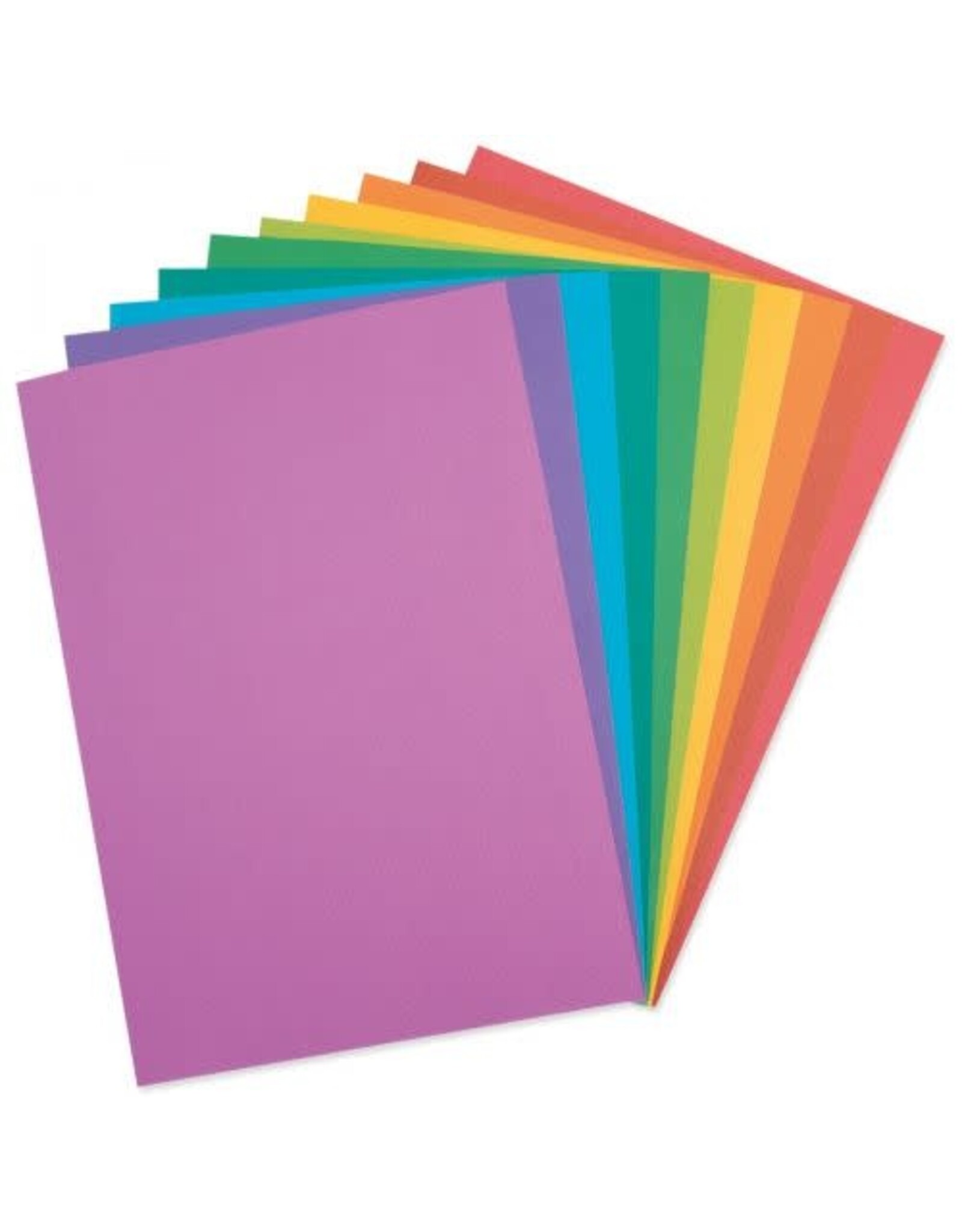 SIZZIX SIZZIX SURFACEZ ASSORTED COLORS JEWEL COLLECTION REVEALZ SANDABLE A4 CARDSTOCK 40 SHEETS