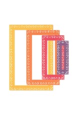 SIZZIX SIZZIX STACEY PARK RENEE DECO RECTANGLES FANCIFUL FRAMELITS DIE SET