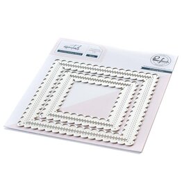 PINKFRESH PINKFRESH STUDIO STITCHED SCALLOP SQUARE DIE SET