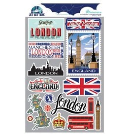 REMINISCE REMINISCE JET SETTERS UNITED KINGDOM 3D STICKERS