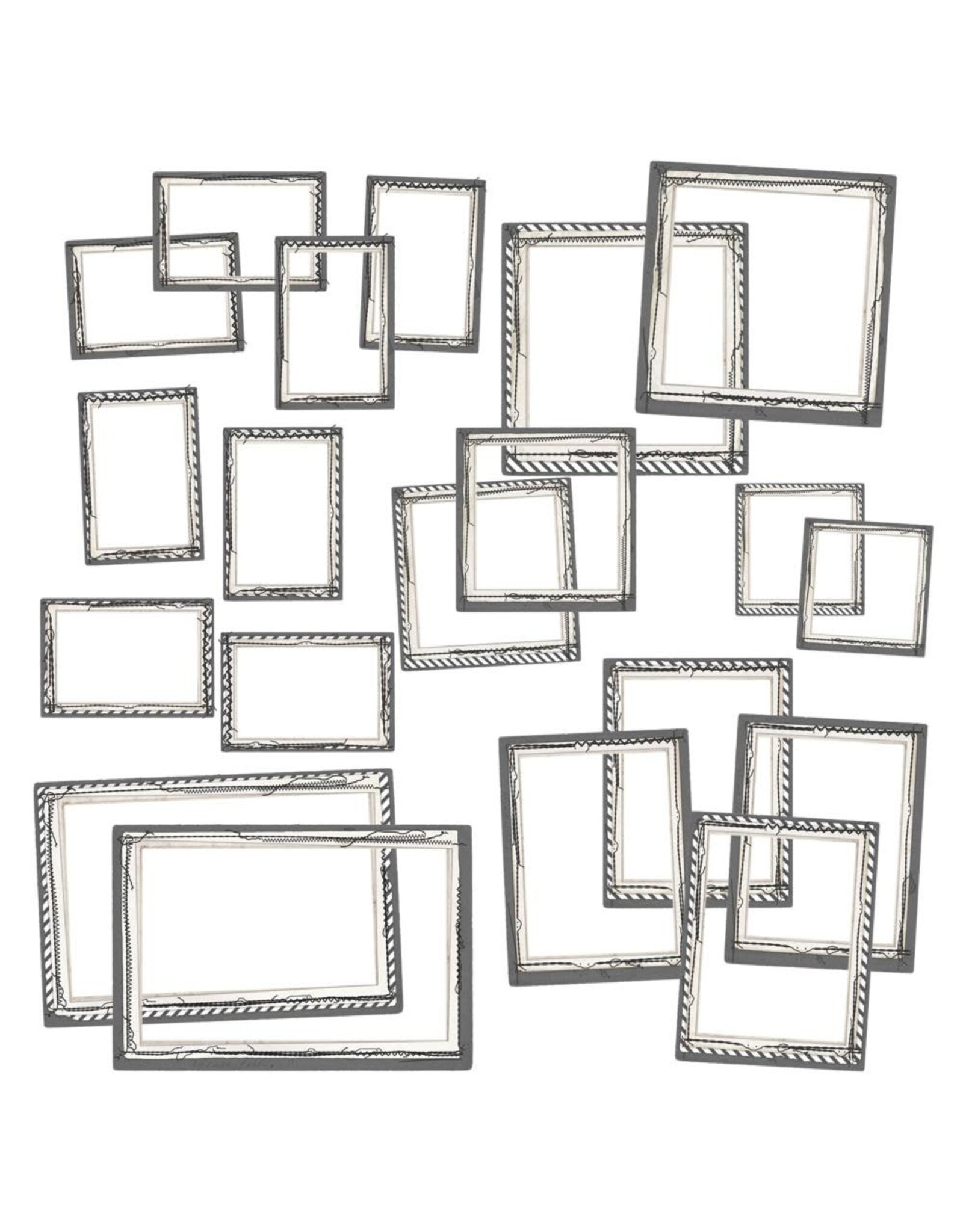49 AND MARKET 49 AND MARKET COLOR SWATCH CHARCOAL FRAME SET 20 PIECES