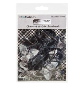 49 AND MARKET 49 AND MARKET COLOR SWATCH CHARCOAL ACETATE ASSORTMENT 58 PIECES