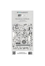 49 AND MARKET 49 AND MARKET COLOR SWATCH CHARCOAL 6x12 LASER CUT ELEMENTS  124/PK
