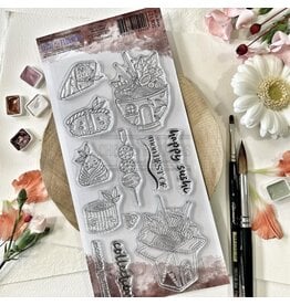 CHOU & FLOWERS CHOU & FLOWERS COLLECTION SOLEIL LEVANT HAPPY SUSHI CLEAR STAMP SET