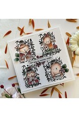 CHOU & FLOWERS CHOU & FLOWERS COLLECTION SOLEIL LEVANT DOUDOU GEISHA CLEAR STAMP