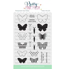 PRETTY PINK POSH PRETTY PINK POSH DECORATIVE BUTTERFLIES CLEAR STAMP SET