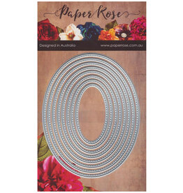 PAPER ROSE PAPER ROSE DIE SET STITCHED OVALS