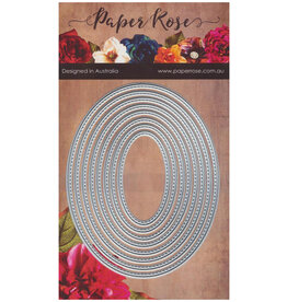 PAPER ROSE PAPER ROSE DIE SET STITCHED OVALS