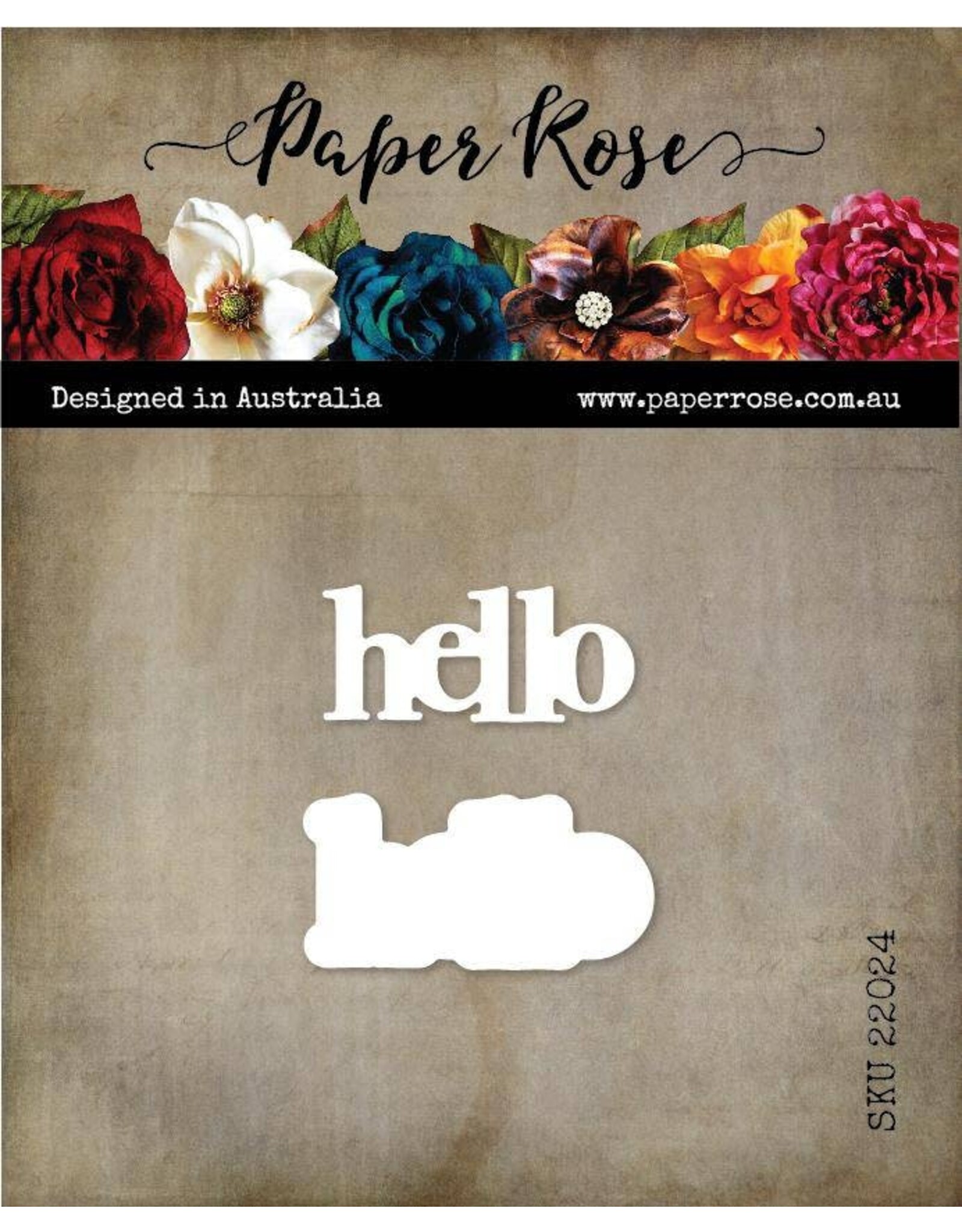 PAPER ROSE PAPER ROSE HELLO CHUNKY LAYERED METAL DIE SET